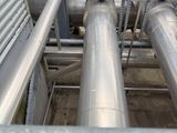a view from the top of a large metal pipe