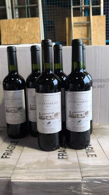 Carton de 6 bouteilles CHÂTEAU LES BRANDEAUX 2017 mis en bou…