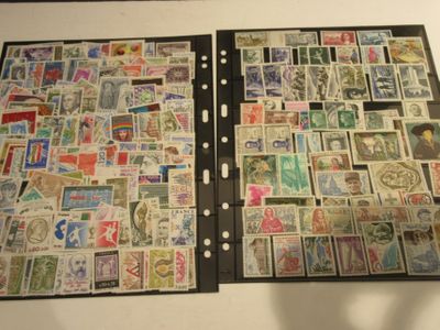 a binder that has a lot of stamps on it
