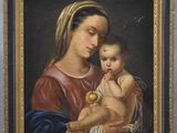 an image of a painting of a woman holding a baby in her arms