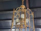 an image of a light hanging from the ceiling of a building