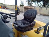 a close up of a seat on a forklift