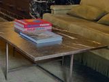 two couches and a coffee table in a living room