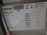 a label on the back of a refrigerator that says infricool