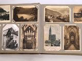 a book with pictures of people and buildings on it