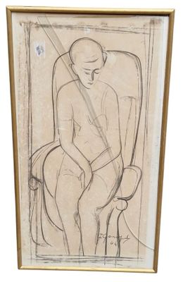 an image of a drawing of a man sitting in a chair