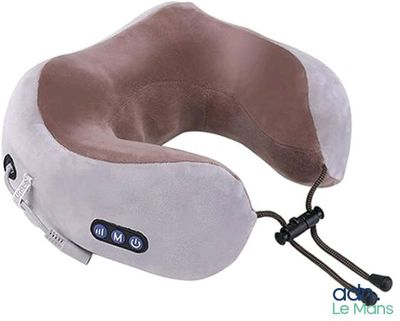 a close up of a neck pillow with a cord attached to it