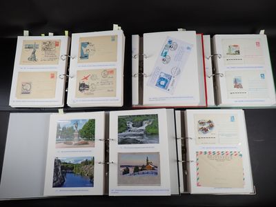 5 énormes classeurs de plus de 1020 entiers POSTAUX POLAIRES…