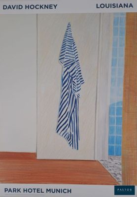 a picture of a picture of a towel hanging on a wall