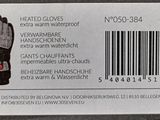 a label on the back of a glove with a barcode on it