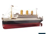 an image of a model of a ship on a stand