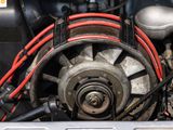 a close up of the engine of a car