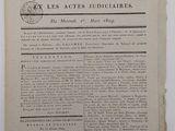 an old newspaper with a black and white image of a man on a horse