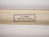 a close up of a label on a piece of paper