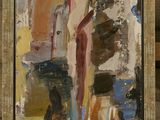 a painting of a person on a cross on a table