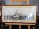 a picture of a picture of a ship in a picture frame