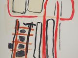 an image of a poster with a drawing of a chair and a ladder