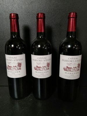 3 bouteilles de vin rouge du Château Durfort-Vivens 2ème GCC… - Photo 1