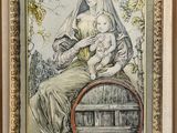 an image of a painting of a woman holding a baby