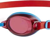 des lunettes de protection rouges et bleues fixées à une ceinture rouge