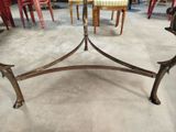 a table that has a glass top on it