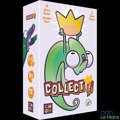 une image représentant une boîte sur laquelle figure un lézard de bande dessinée coiffé d'une couronne