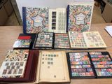 many different types of stamps on a table