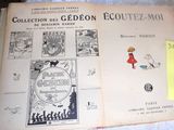 an old book with a picture of a girl and a boy on it