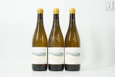 trois bouteilles de vin posées sur une table l'une à côté de l'autre