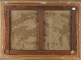 an image of a picture of a painting with a brown frame