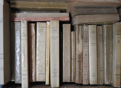 beaucoup de livres qui traînent sur une étagère
