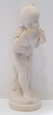 Statue en pierre reconstituée de style néoclassique figurant…