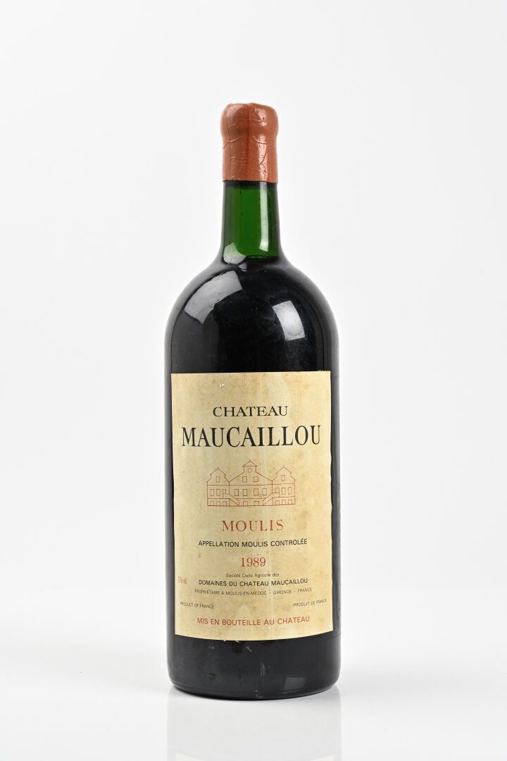 1Dmg CHÂTEAU MAUCAILLOU (Caisse Bois d'origine) (T.L.B.+; e.t.h.) Moulis 1989