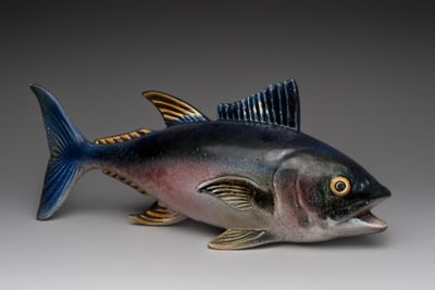 a fish that is sitting on a table
