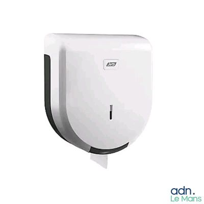 white paper towel dispenser on a white background