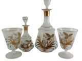 an image of a group of glass vases sitting next to each other