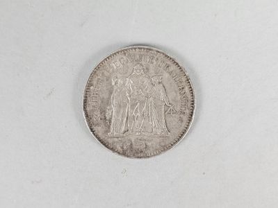 Pièce de 50 francs Hercule argent 1978.