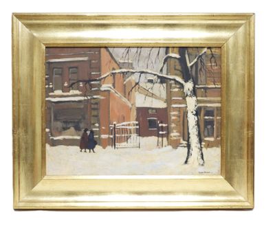 Johan ENGELA (1915-?). La ville enneigée. - Photo 1