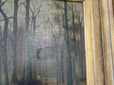 a picture of a painting on the wall of a room