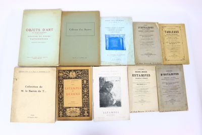 Ensemble de 25 catalogues de ventes aux enchères.