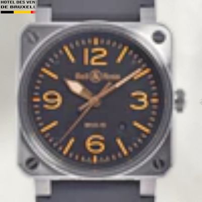 a close up of a watch on a white surface