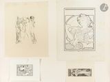 de nombreux dessins sur le mur d'une pièce