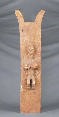 an image of a clay sculpture of a woman holding a child