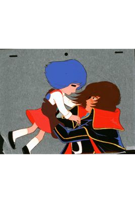 cartoon of a woman holding a child in her arms