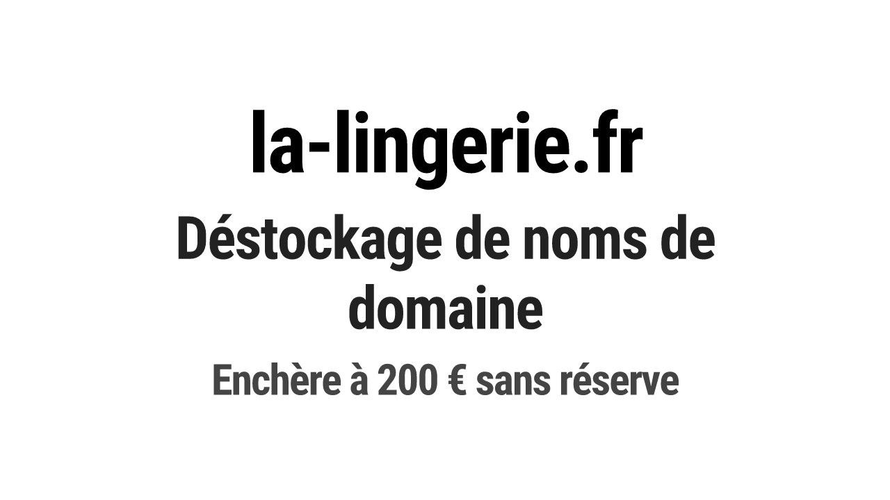 Destockage & Invendus