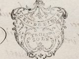 a close up of a piece of paper with a drawing on it