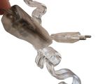 a hand that is holding a piece of plastic