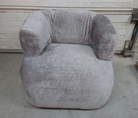 Fauteuil JENNY MICADONI, en tissu chenille couleur argent , … (photo 2)