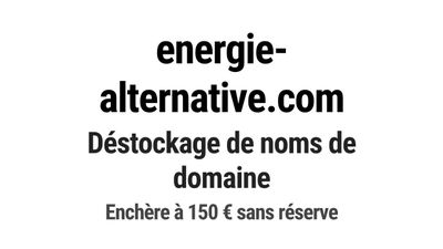 Nom de domaine energie-alternative.
