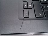 a close up of a laptop keyboard on a table
